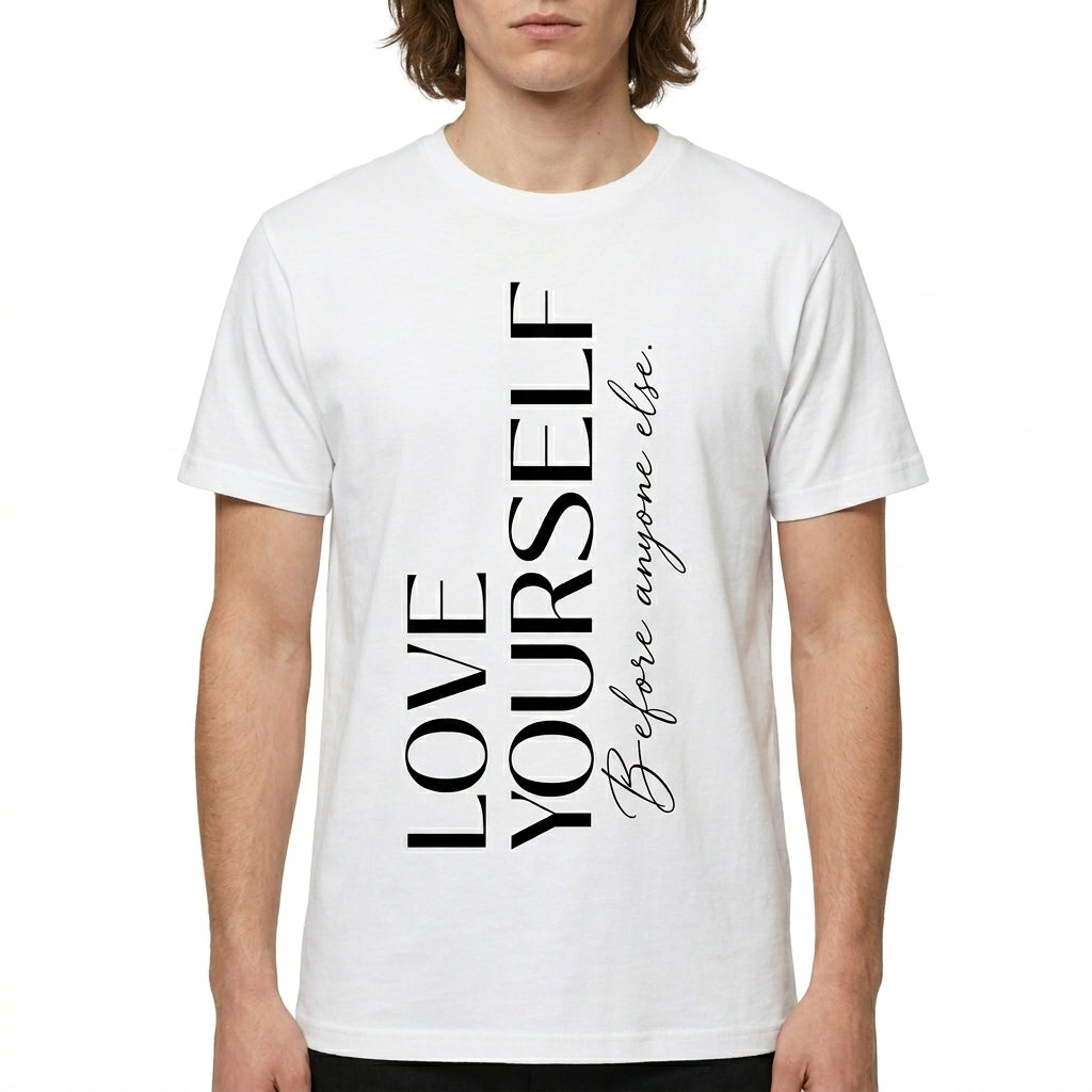 Love Yourself Self-Growth Typography T-Shirt