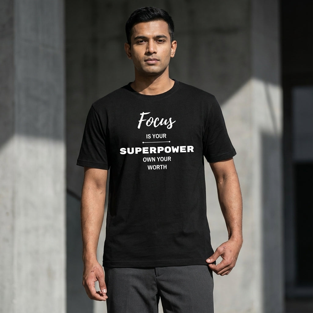 Focus Is Your Superpower Motivational T-Shirt