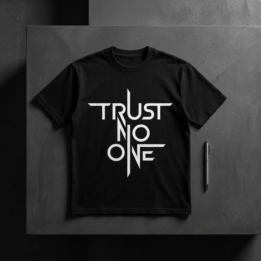 Trust No One Statement Graphic T-Shirt