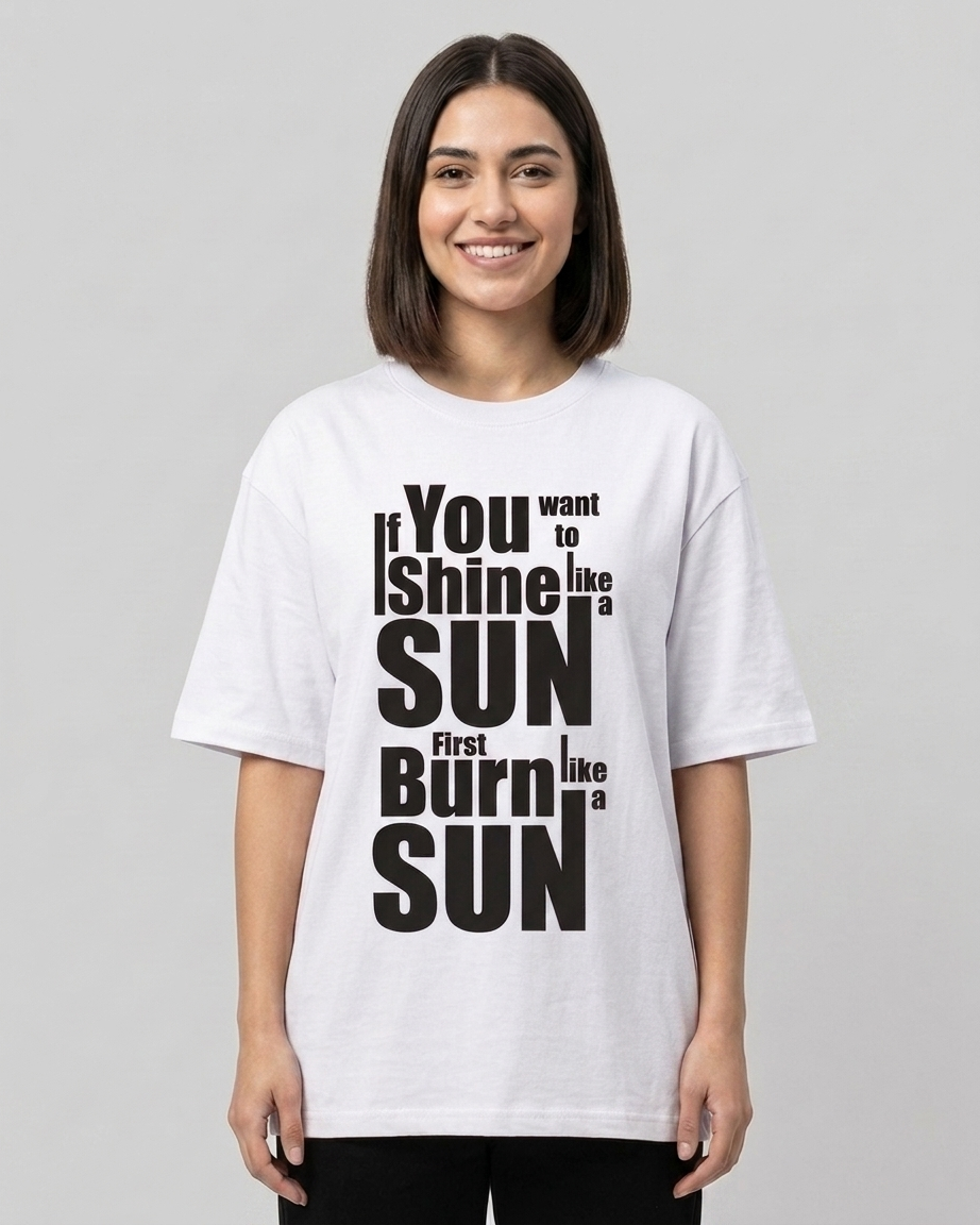 Burn Brighter | Premium Oversized T-Shirt