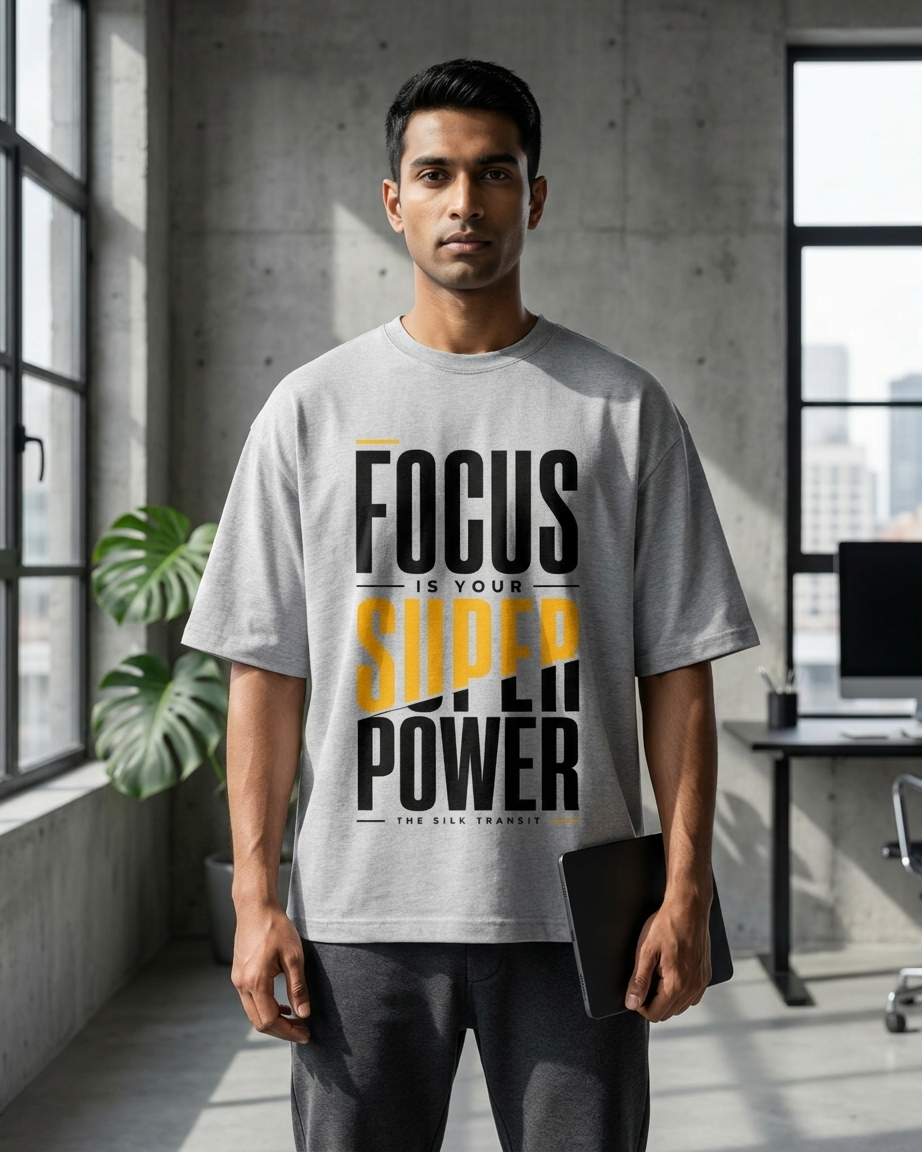 Focus Is Your Superpower | Premium Oversized T-Shirt