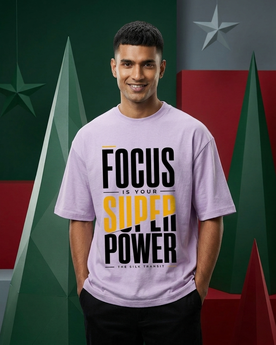 Focus Is Your Superpower | Premium Oversized T-Shirt