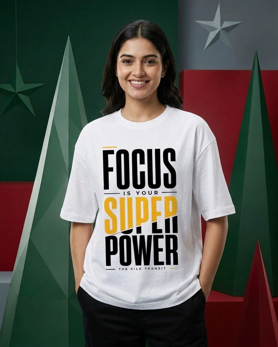 Focus Is Your Superpower | Premium Oversized T-Shirt