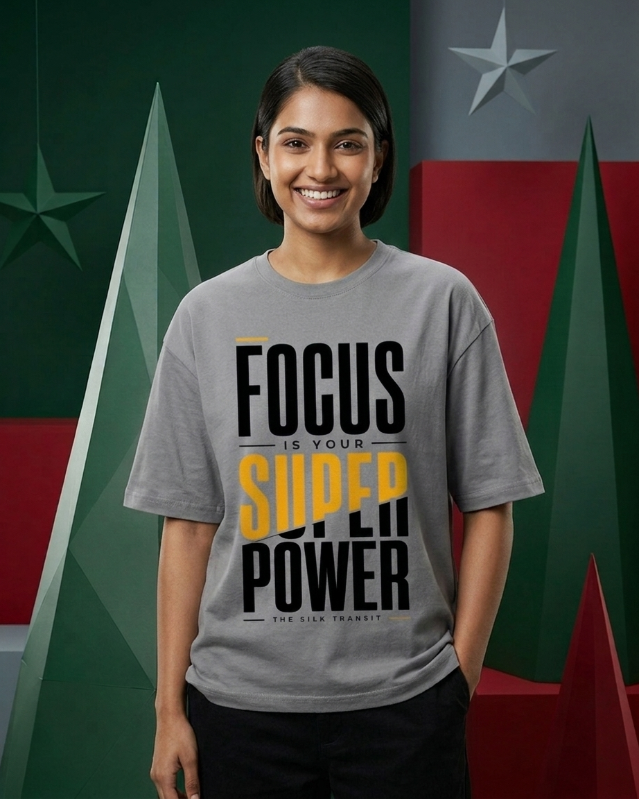 Focus Is Your Superpower | Premium Oversized T-Shirt