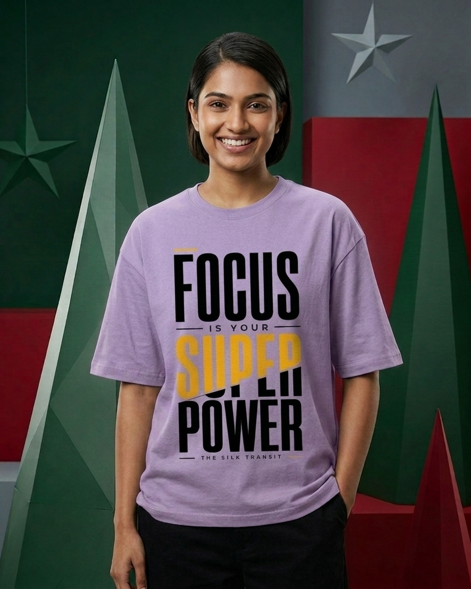 Focus Is Your Superpower | Premium Oversized T-Shirt