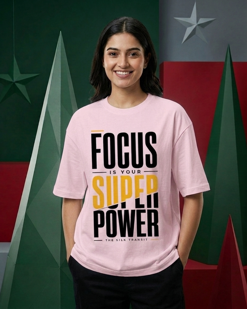 Focus Is Your Superpower | Premium Oversized T-Shirt