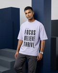 Focus. Believe. Thrive. | Premium Oversized T-Shirt